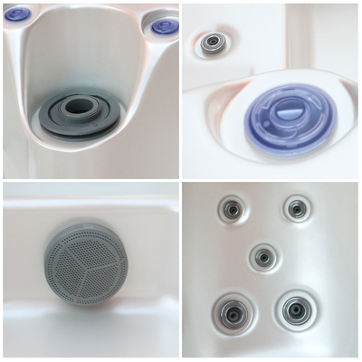 American Aristech Acrylic 5 Persons Massage Hot Tub With Balboa Controls And Vibrant Underwater Lighting