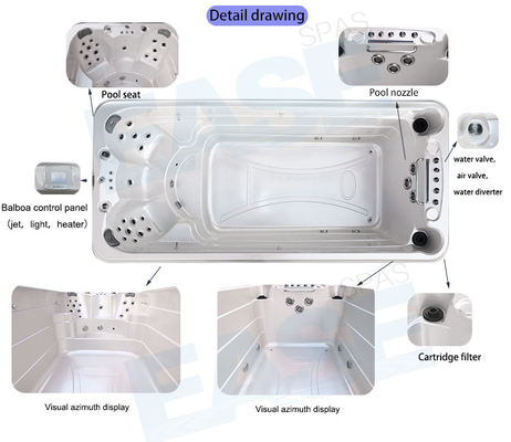 Endless Turbine Swim Spa For Jacuzzi 27PCS Total Jets
