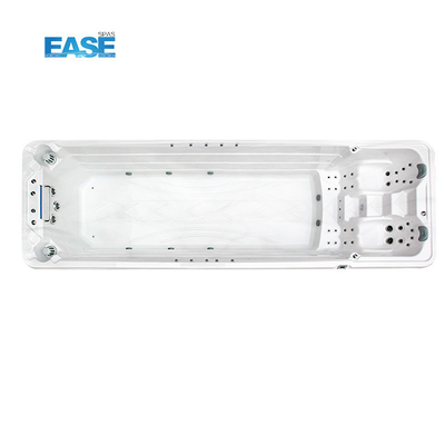 Acrylic Spa Tub Hydropool Swimspa Hot Massage Tube With High Flow Jets For Home Spa Outdoor Relaxation