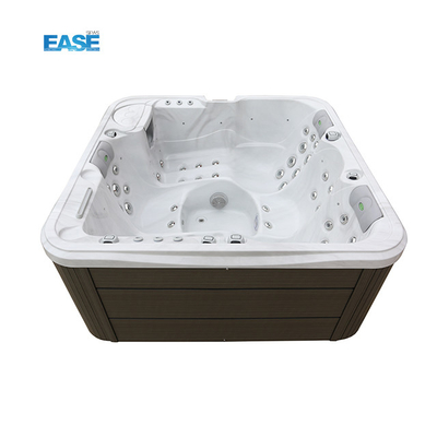 White Outdoor Spa Hot Tub Acrylic Spa Balboa System 54 Total Jets