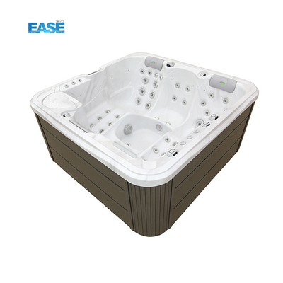 White Outdoor Spa Hot Tub Acrylic Spa Balboa System 54 Total Jets