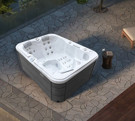 1 Loounge 2 Seats White Outdoor Spa Hottub Massage Spa Bathtubs Whirlpools