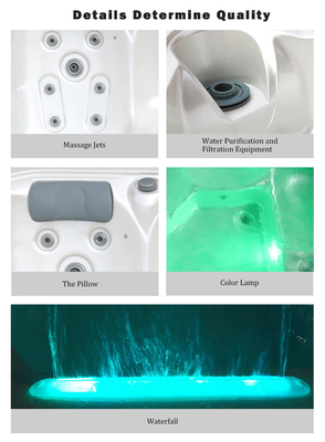 27pcs Jets 2 Lounges Outdoor Spa Hottub Whirlpools Massage Hot Tub