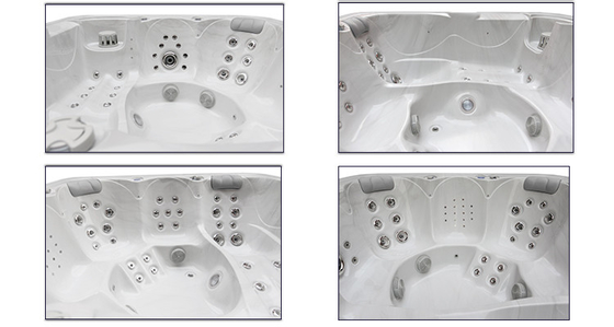 SAA Approved 4 Persons Hot Tub Balboa Control System With Acrylic Massage Pump