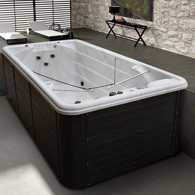 Luxury Endless Swimming Pool For Garden Whirlpool Spa Tubs With Air Jets Swim Spa For Outdoor