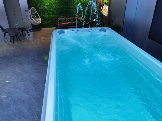Outdoor Swim Spa Pool Freestanding For Garden 5 Meters Endless Swimming Spa Hot Tubs With Massage Function