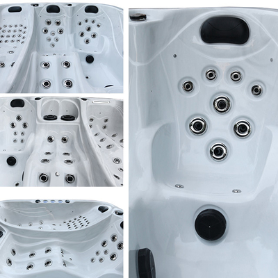 Luxury Garden Hot Tubs For 4 People Adult Acrylic Spas Bathtub Whirlpool With Massage Function For Outdoor
