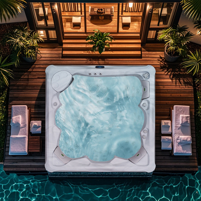 Hydro Massage Bathtubs Outdoor Heated And Jet Pools Romantic Whirlpool Hot Tub