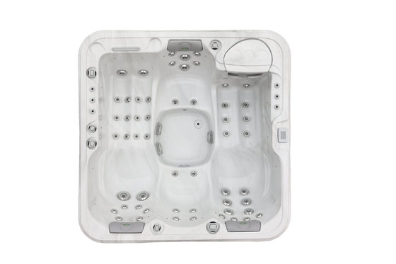 Acrylic Pressure Relief Bathtub Whirlpool Spa Tub With LED Light