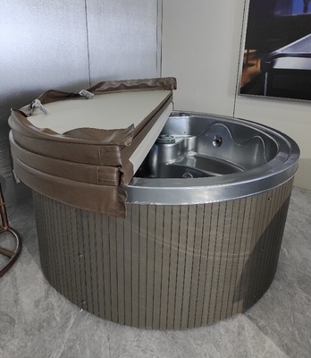 Freestanding 5-6 Person Hydrotherapy Soaking Hottub 2-Level Step
