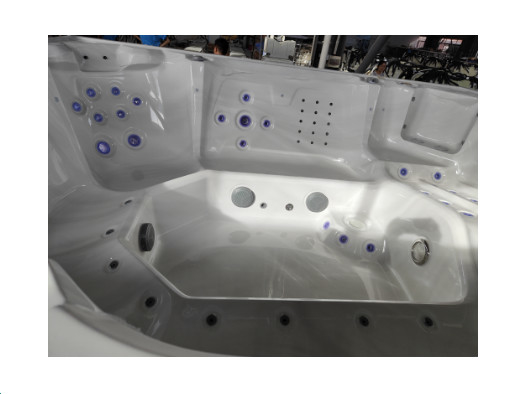 Ocean Wave Pure White Acrylic Rectangle Outdoor Bathtub SPA Tubs