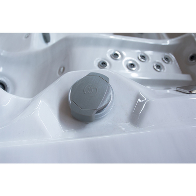 8-Person 600-Gallon Capacity Rectangular Acrylic Hot Tub With 73 Jets And 16 Air Jets