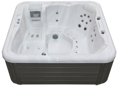 Freestanding Acrylic Massage Heating Bathtub Outdoor Soaking Spa Hot Tub