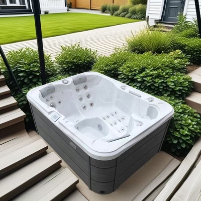Family Leisure Time Outdoor Jacuzzier Spa Hot Tub with Heating Massage Hydrotherapy Function