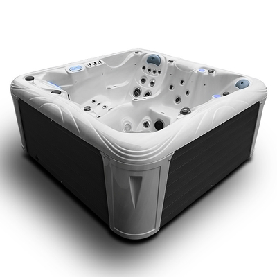 Hydrotherapy Spa Tub Acrylic Outdoor 6 Persons Hot Tub Bath With Waterfall