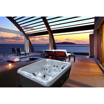 2 Launges Acrylic Hot Tub Whirlpool Massage Bathtub Outdoor Spas
