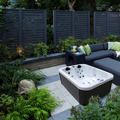 2 People Transitional Outdoor Whirlpool Spa Bathtub For Massage