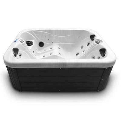 2 Lounges Freestanding Whirlpool Massage Hot Tub Spa Bathtub For Villa