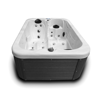 2 Lounges Freestanding Whirlpool Massage Hot Tub Spa Bathtub For Villa