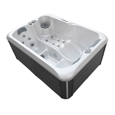 Modern 3 People Acrylic Whirlpools Spa Hot Tub Outdoor Bathtub With LED Light