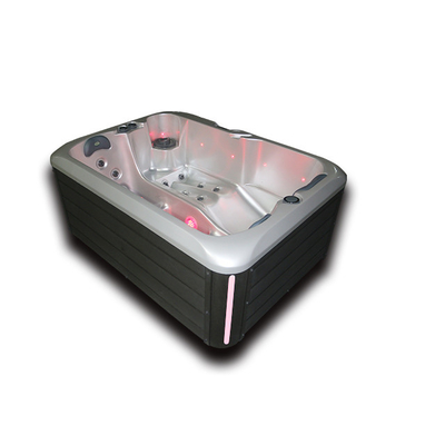 Outdoor Massage Rectangle Bathtub Whirlpool Spa Tub For 3 Seats