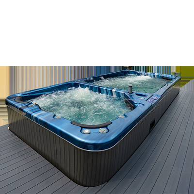 Luxury Dual Zone Swim Spa Pool Whirlpool Outdoor Endless Swim Pool
