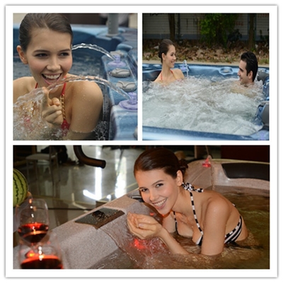 Luxury Dual Zone Swim Spa Pool Whirlpool Outdoor Endless Swim Pool