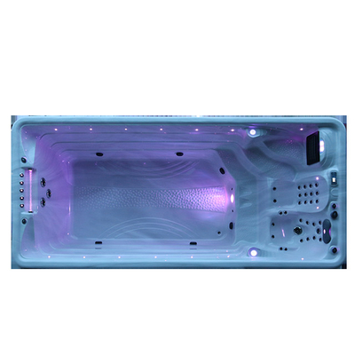 4.8 Meters Acrylic Swimming Pool Outdoor Swim Spa With 2 Seats Hot Tub