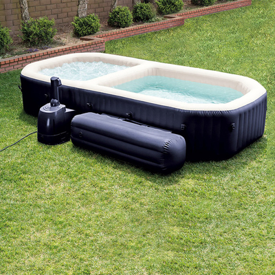 4-6 Person Inflatable Spa Hot Tub Adjustable Temperature Inflatable Spa Bathtub
