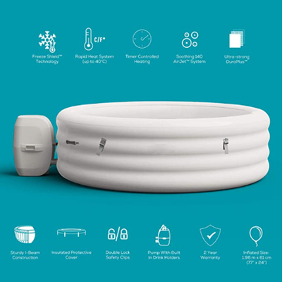 Customized Logo 6 Person Spa Hot Tub Round Spa Tub For Outdoor