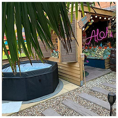 Customized Logo 4 Person Spa Hot Tub For Outdoor Inflatable Round Spa Pool Tub