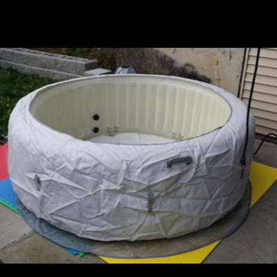 2.0m White Massage Inflatable Spa Hot Tub Whirlpool Bathtub
