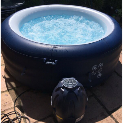 Portable Outdoor Message Inflatable Bathtub Hot Tub Spa With Cover