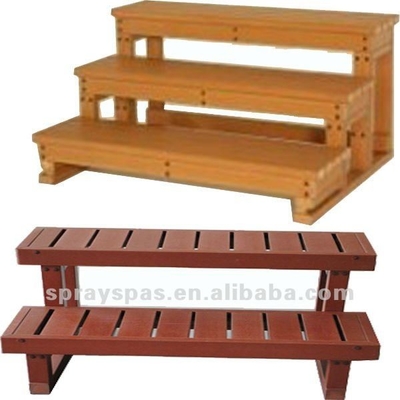 Outdoor Spa Accessories Hot Tub 2 Tier Step Plastic Walk In Steps