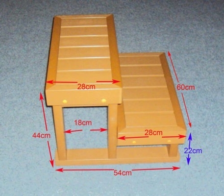Outdoor Spa Accessories Hot Tub 2 Tier Step Plastic Walk In Steps
