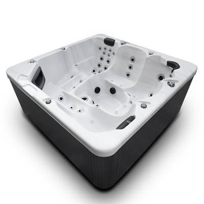 5 People Big Size Acrylic Hydro Massage Bathtub Hot Tub Spa With Air Bubble Nozzles