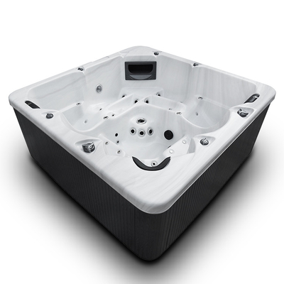 5 Person 3 Seats 2 Lounger Massage Hydrotherapy Hot Tube Spa Pool for Outdoor Comfort