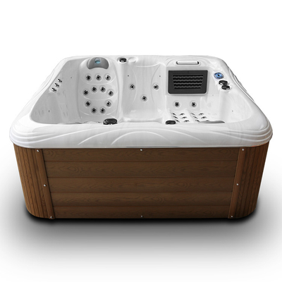 Outdoor Jacuzzi Acrylic Massage Spa Bathtub For 4 Persons For Relaxing Hydrotherapy