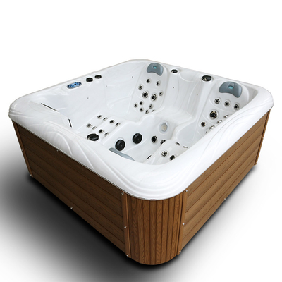 Outdoor Jacuzzi Acrylic Massage Spa Bathtub For 4 Persons For Relaxing Hydrotherapy