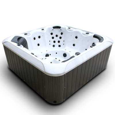 6 Seats Household Pearl White Whirlpool Spa Bathtub Outdoor Hot Tubs
