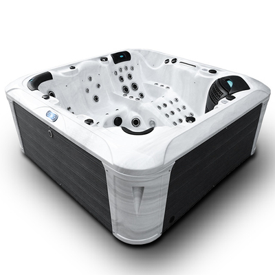 6 Seats Household Pearl White Whirlpool Spa Bathtub Outdoor Hot Tubs