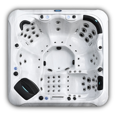 6 Seats Household Pearl White Whirlpool Spa Bathtub Outdoor Hot Tubs