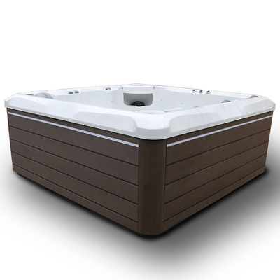 6 Seats Acrylic Hydro Massage Bathtub Outdoor Whirlpool Spa Tub