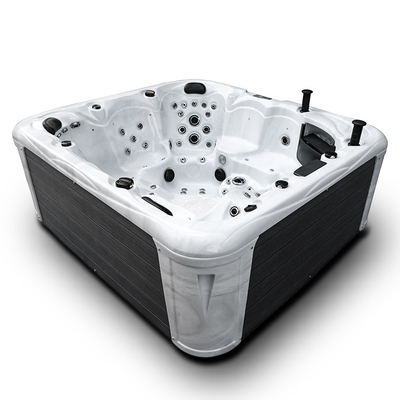 Extra Large Acrylic 6 People Spa Hot Tub Whirlpools Bathtub With 93 Jets
