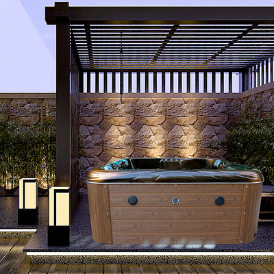Outdoor Jacuzzi Acrylic Massage Spa Bathtub For 4 Persons For Relaxing Hydrotherapy