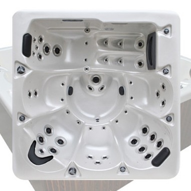 6 People Leisure Spa Hot Tub Outdoor Spa With Underwater Led Light