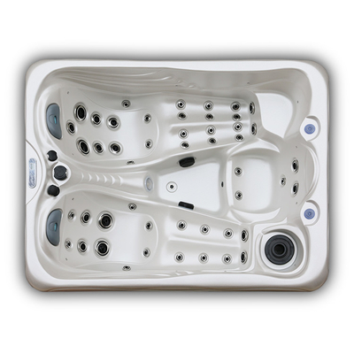 2 Launges Acrylic Hot Tub Whirlpool Massage Bathtub Outdoor Spas