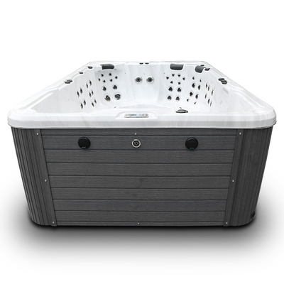 Luxury 10 Persons Acrylic Swimming Pool Outdoor Swim Spa Hot Tub With LED