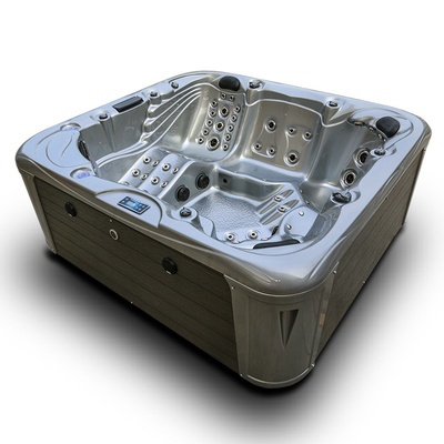 Acrylic Outdoor Bathtub Whirlpool Massage Spa Tub For 6 People