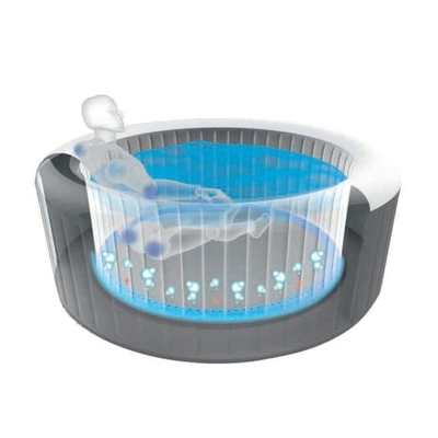 Customized Inflatable Hot Tub With Insulation Cover Hot Spring Bathtub Inflatable